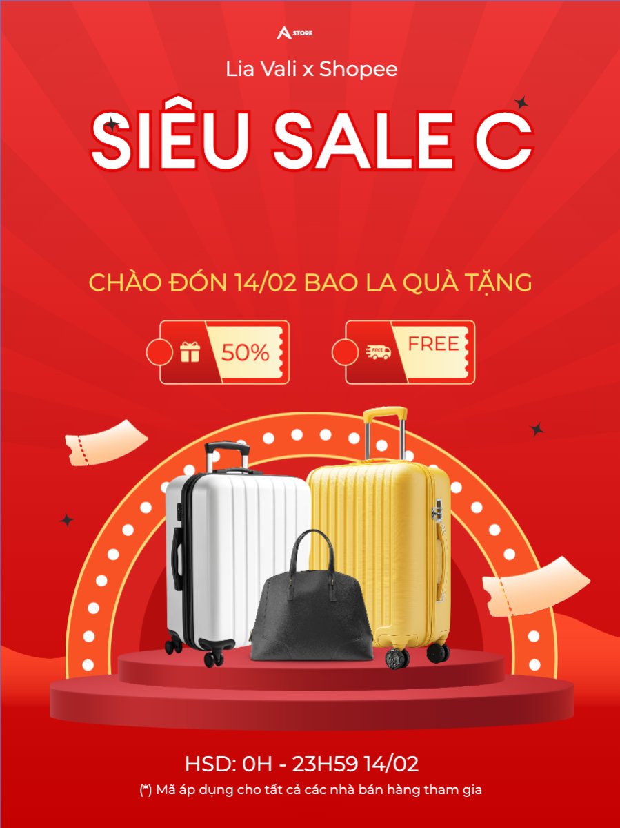 Giảm giá, sale, vali, phụ kiện, thời trang, fashion, công nghệ, giải trí