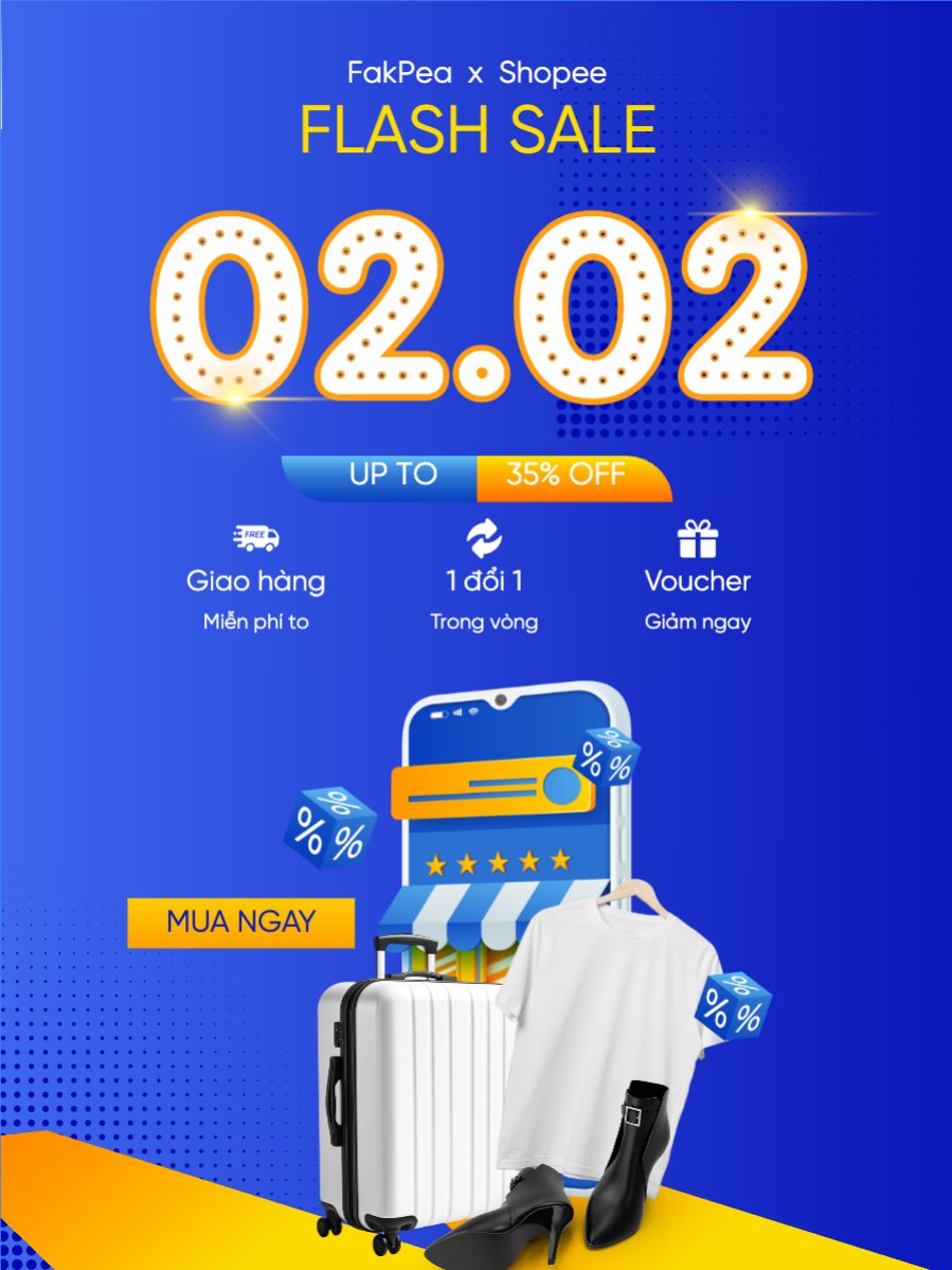 Mẫu Banner dọc Giày, vali, áo, tai nghe, shoes, thời trang, fashion, công nghệ, giải trí — LayerPic