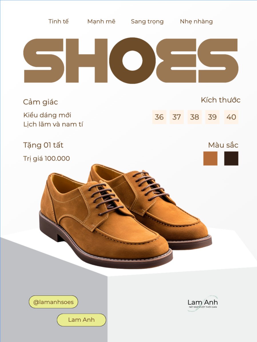 Mẫu Banner dọc Giày, giày da, giày boots, boots, fashion, thời trang, shose, phụ kiện — LayerPic