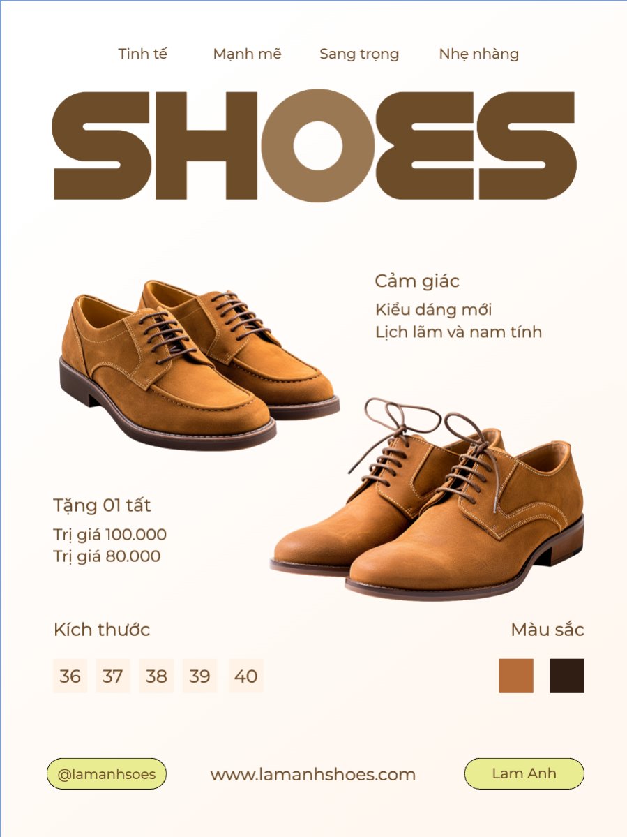 Mẫu Banner dọc Giày, giày da, giày boots, boots, fashion, thời trang, shose, phụ kiện — LayerPic