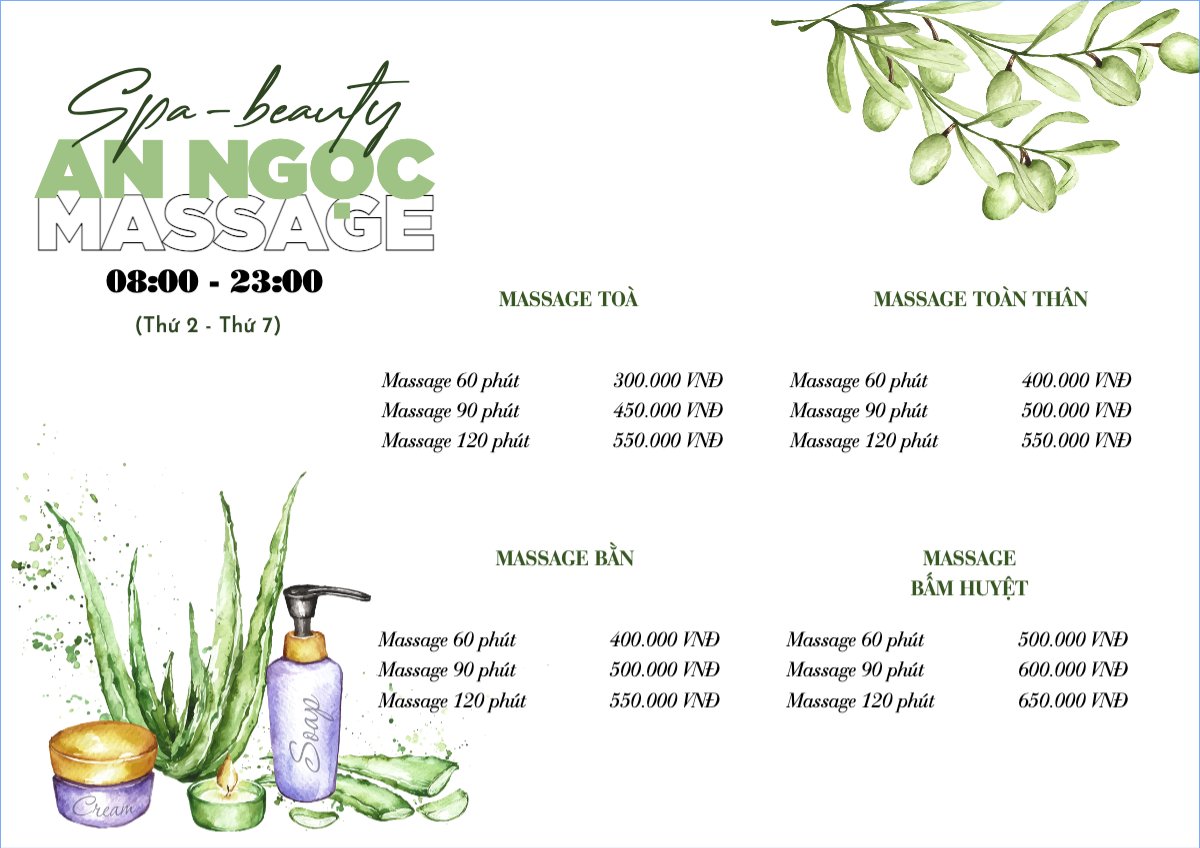 Spa, beauty, làm đẹp, thẩm mỹ, gội đầu, massage