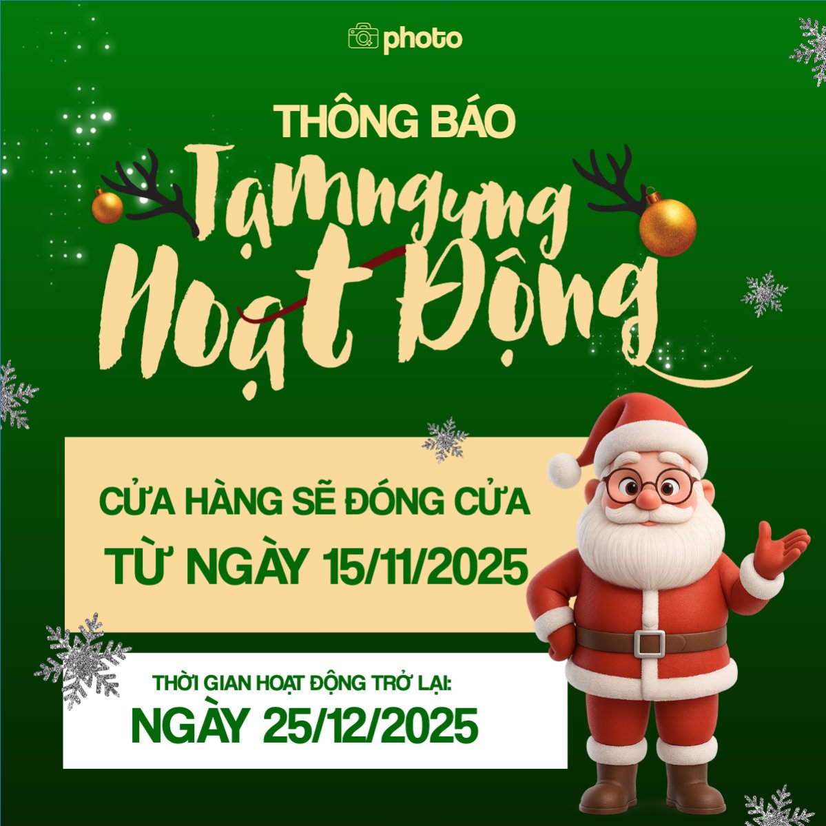 Mẫu Bài post MXH vuông Tạm ngưng hoạt động — LayerPic