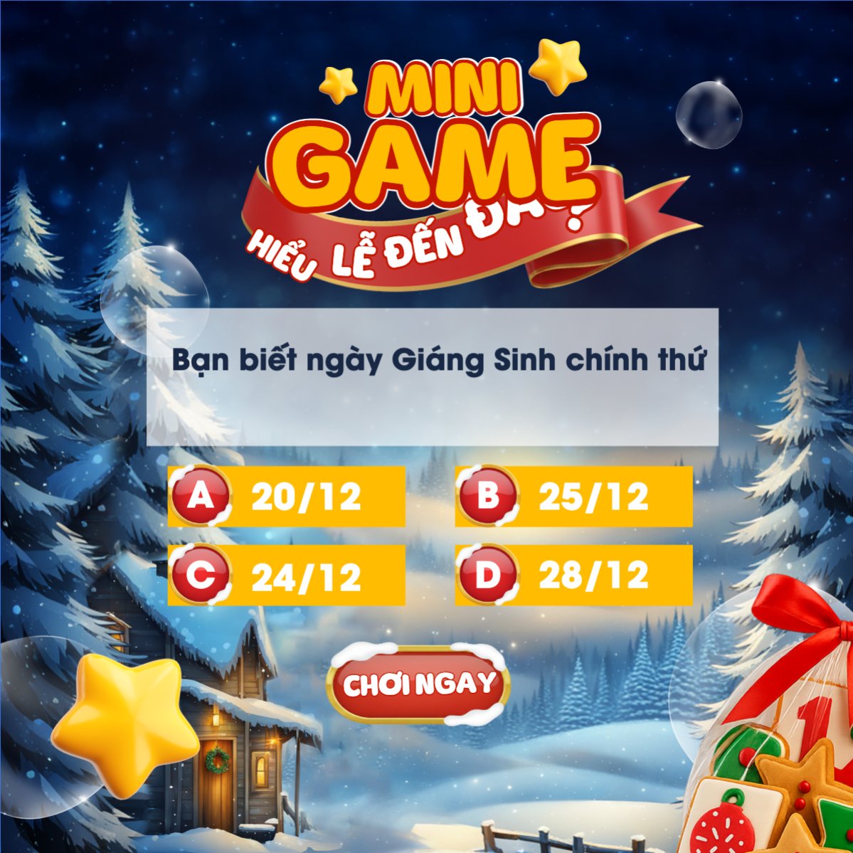 Mẫu Bài post MXH vuông Mini game hiểu lễ đến đâu? — LayerPic