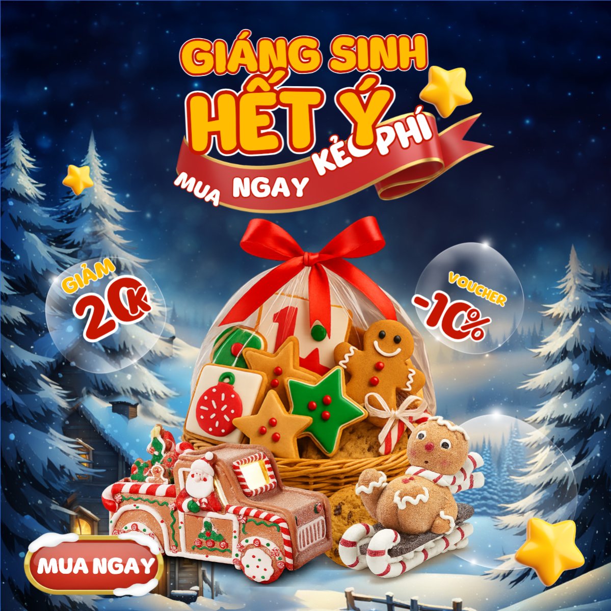 Mẫu Bài post MXH vuông Giáng sinh hết ý mua ngay kẻo phí — LayerPic