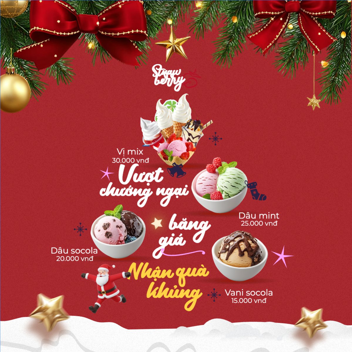 Mẫu Bài post MXH vuông Vượt chướng ngại băng giá nhận quà khủng — LayerPic