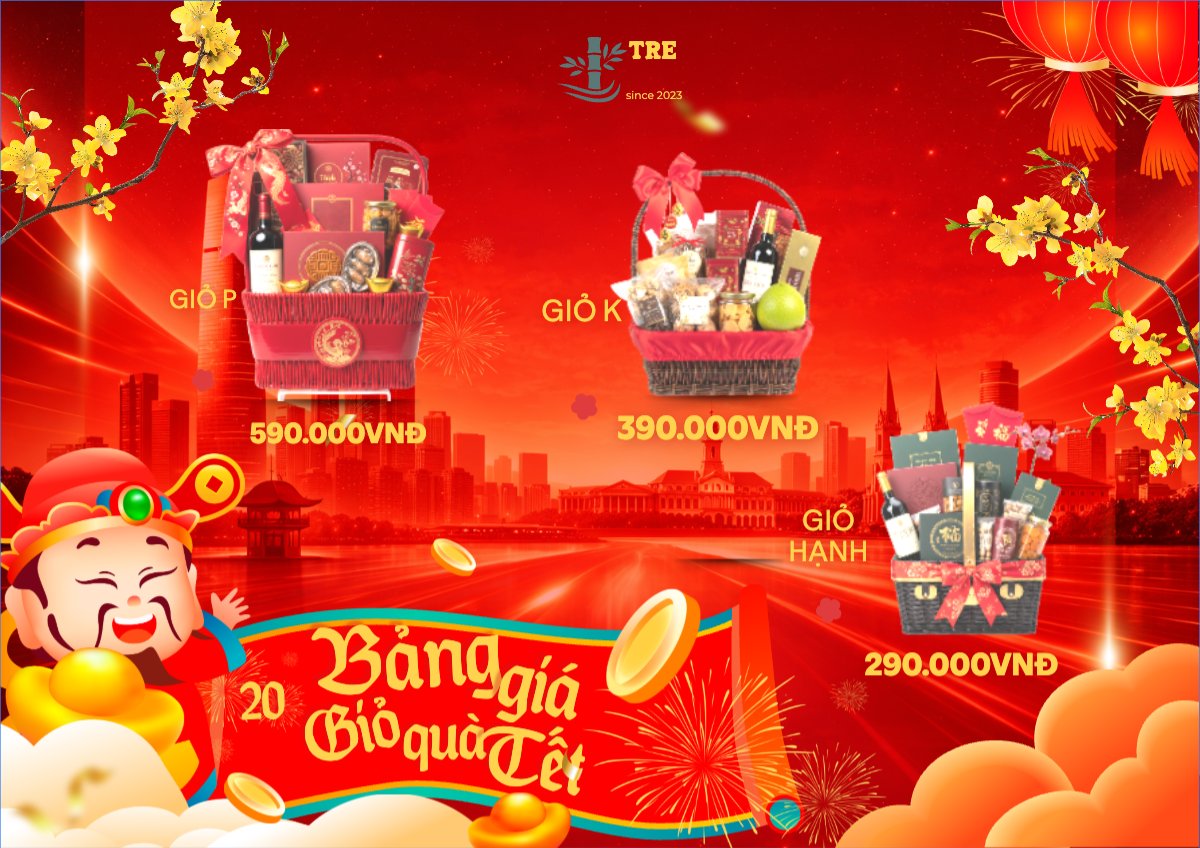 Bảng giá giỏ quà tết 2026