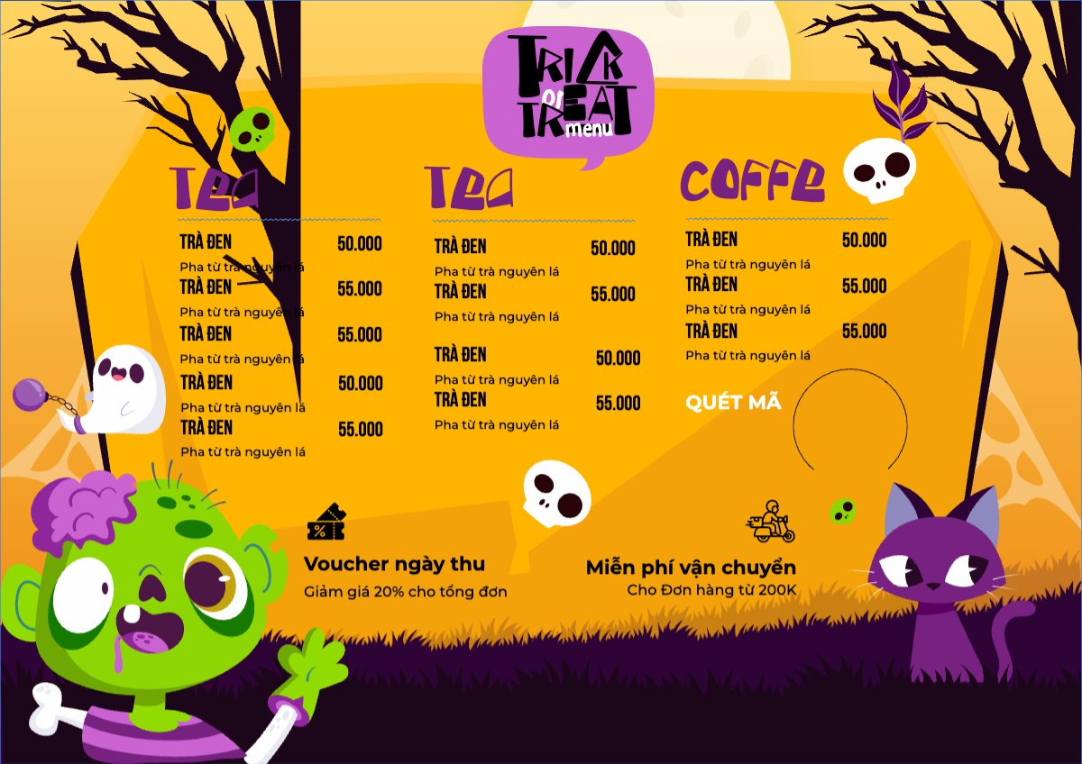 Halloween, lễ hội ma quái, nước uống, drink, ẩm thực, food, dễ thương, cute, chibi, hoạt hình, cartoon