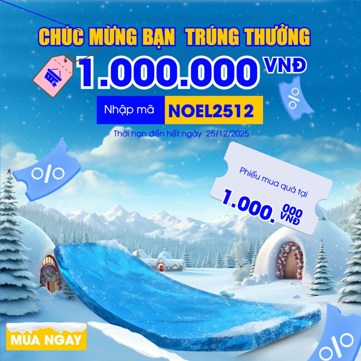 Mẫu Bài post MXH vuông Chúc mừng bạn trúng thưởng — LayerPic