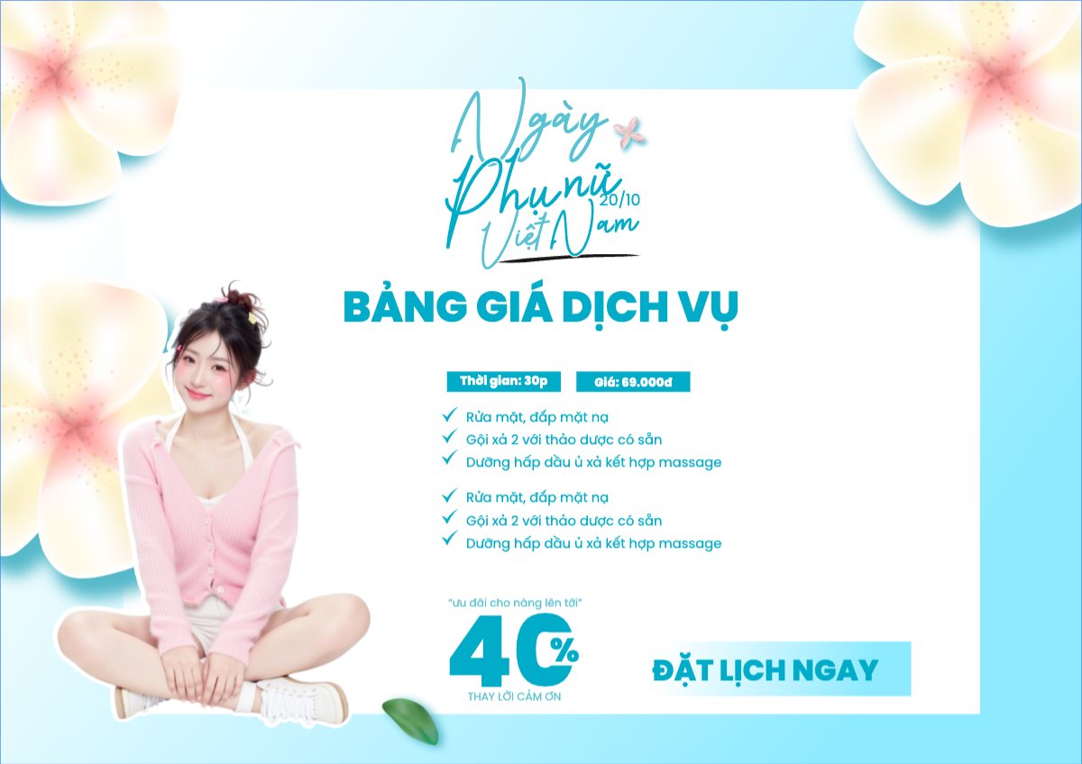 20/10, Ngày phụ nữ Việt Nam, Vietnamese Women's Day, phụ nữ, sự kiện, event, mỹ phẩm, làm đẹp, beauty, hiện đại, modern