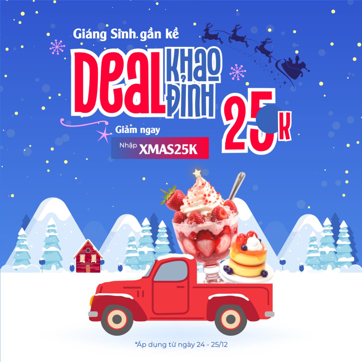 Mẫu Bài post MXH vuông Giáng sinh gần kề khao Deal đỉnh — LayerPic