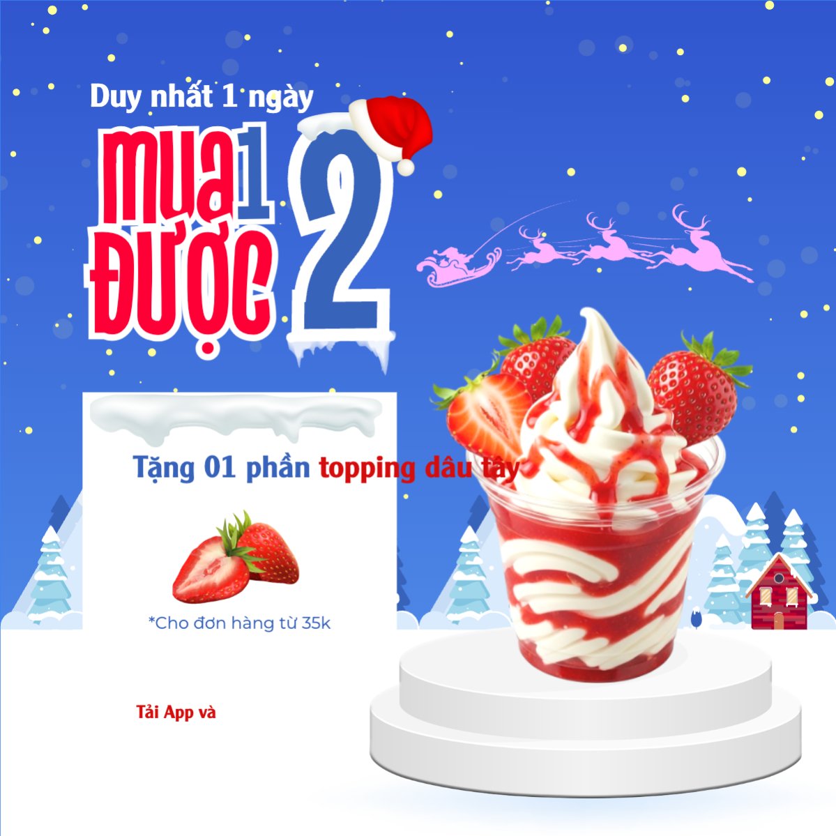 Mẫu Bài post MXH vuông Mua 1 được 2 — LayerPic