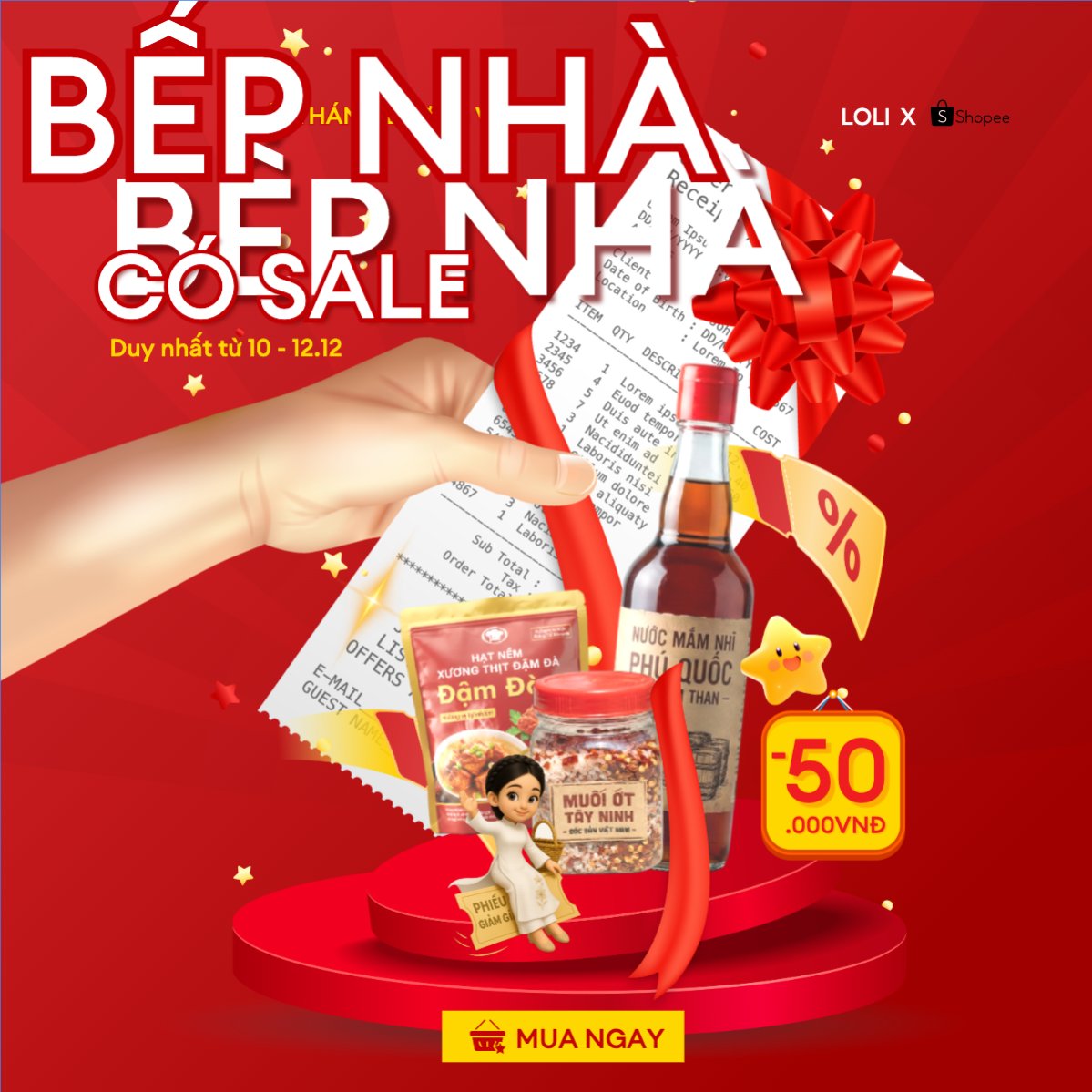 Mẫu Bài post MXH vuông Cuối tháng lương về bếp nhà có sale — LayerPic