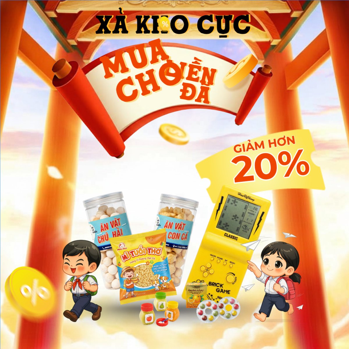 Mẫu Bài post MXH vuông Xả kho cực rẻ mua liền cho đã — LayerPic