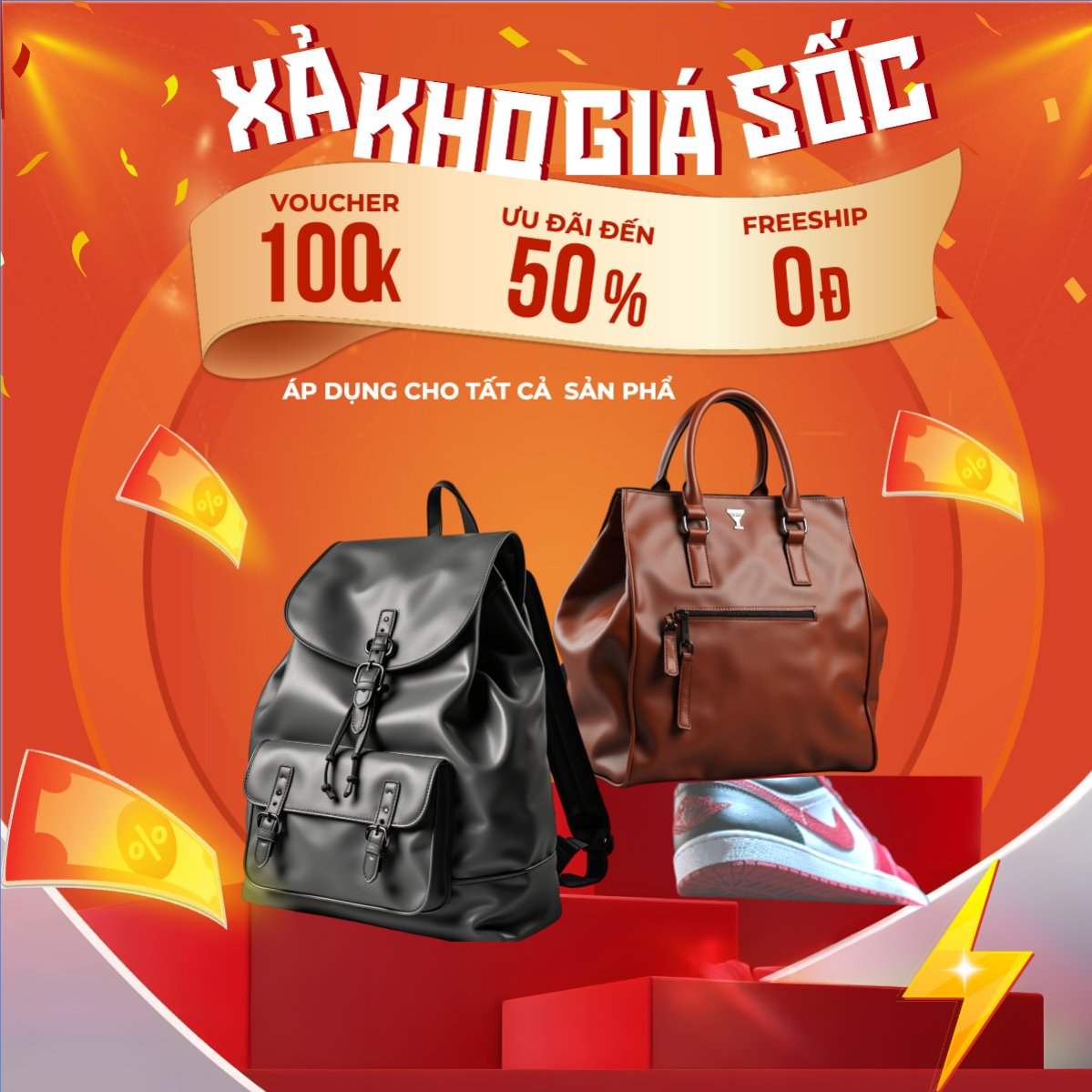 Mẫu Bài post MXH vuông Xả kho giá sốc — LayerPic