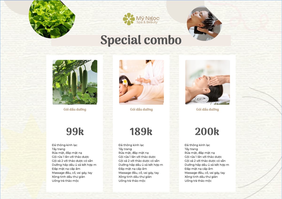 Mẫu Menu tờ rời (ngang) Tiệm tóc, tiệm cắt tóc, salon, nail, spa, beauty, làm đẹp, thẩm mỹ — LayerPic