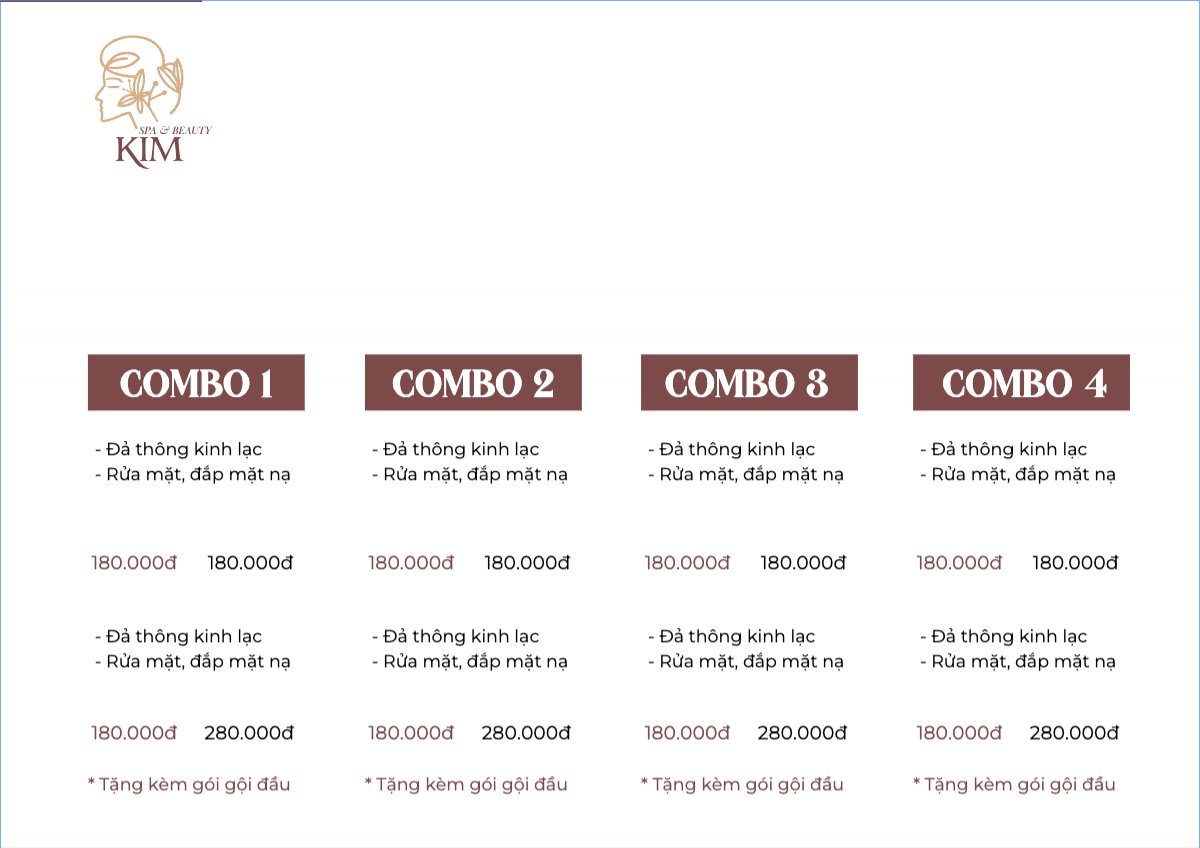 Mẫu Menu tờ rời (ngang) Tiệm tóc, tiệm cắt tóc, salon, nail, spa, beauty, làm đẹp, thẩm mỹ — LayerPic