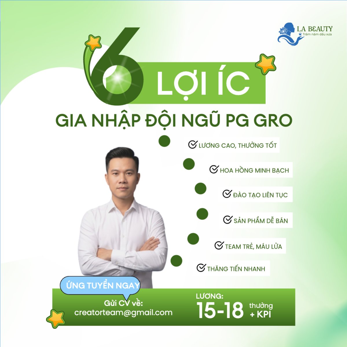 Mẫu Bài post MXH vuông 6 lợi ích gia nhập đội ngũ — LayerPic