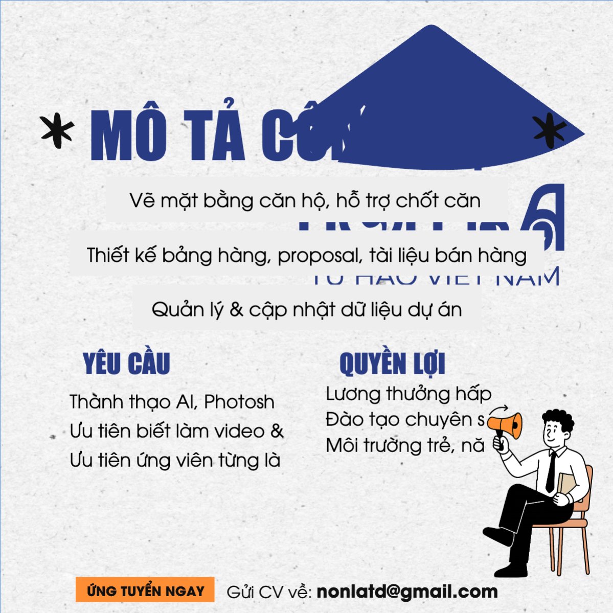 Mẫu Bài post MXH vuông Mô tả công việc thiết kế — LayerPic