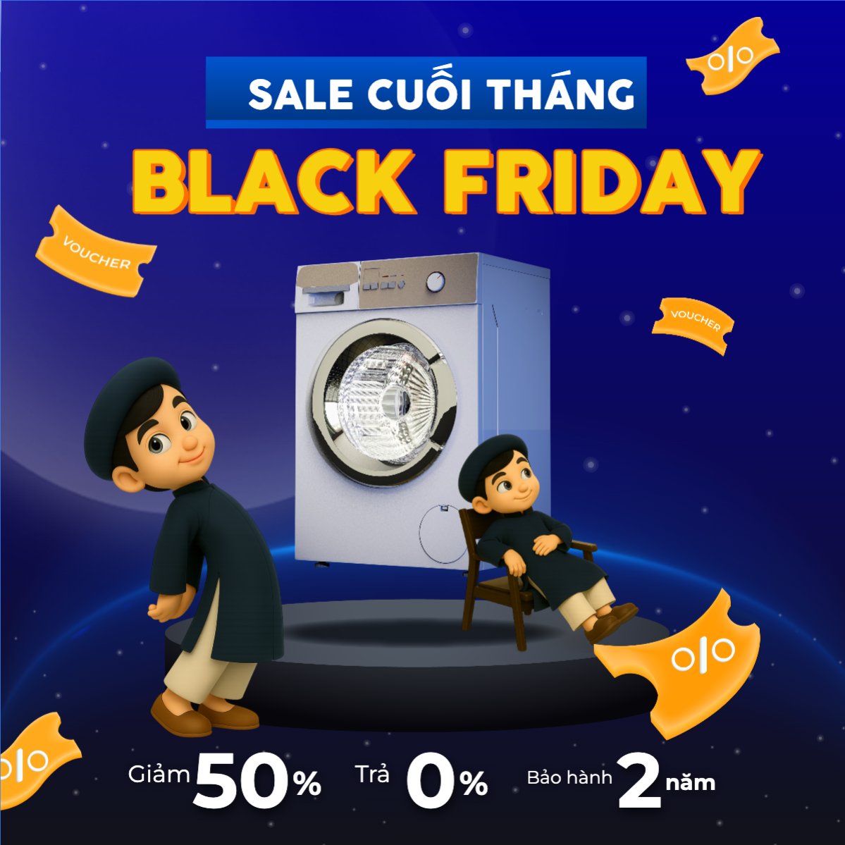 Mẫu Bài post MXH vuông Siêu hội mua sắm công nghệ — LayerPic