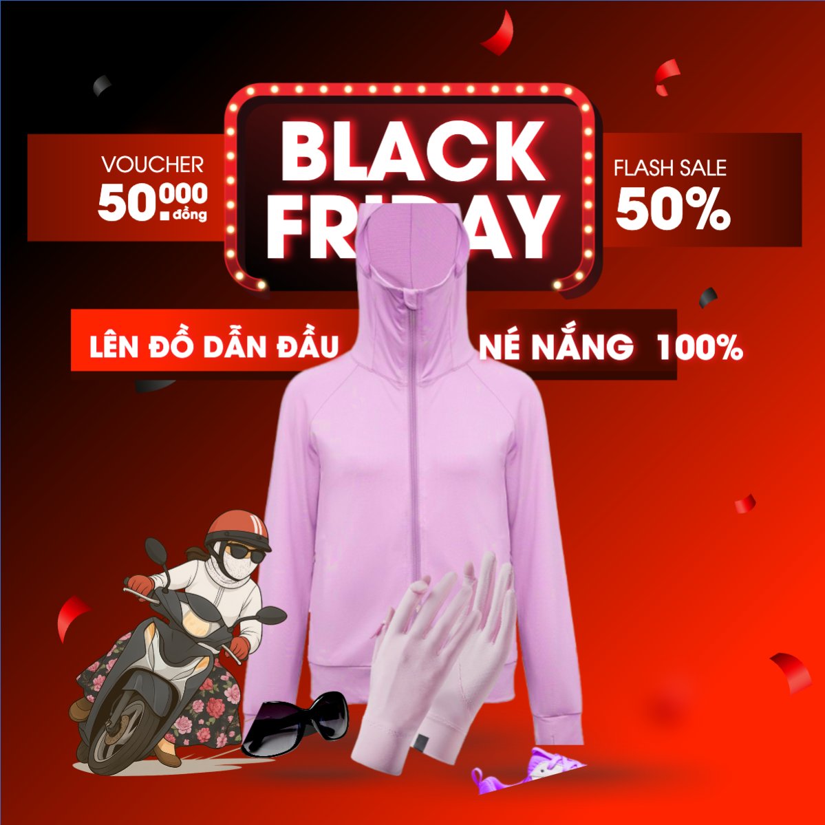 Mẫu Bài post MXH vuông Black Friday — LayerPic