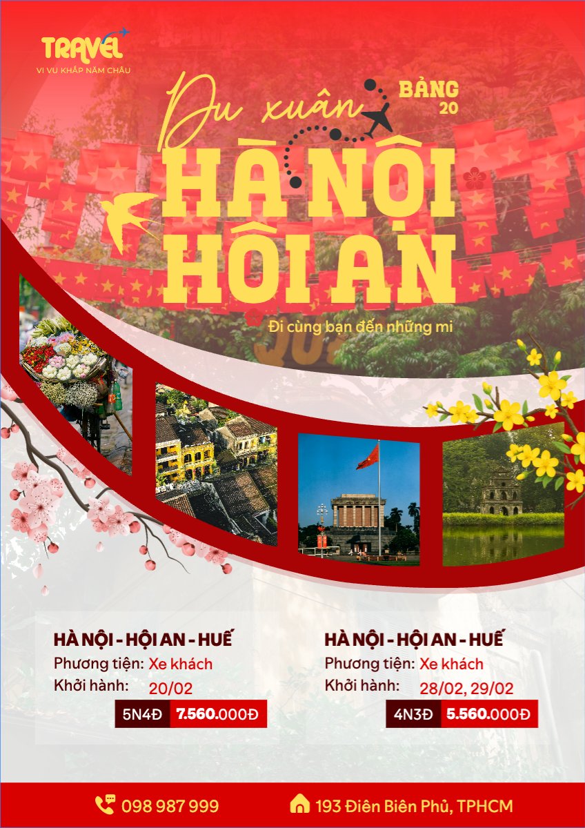 Mẫu Menu tờ rời (dọc) Bảng giá du xuân 2026 — LayerPic