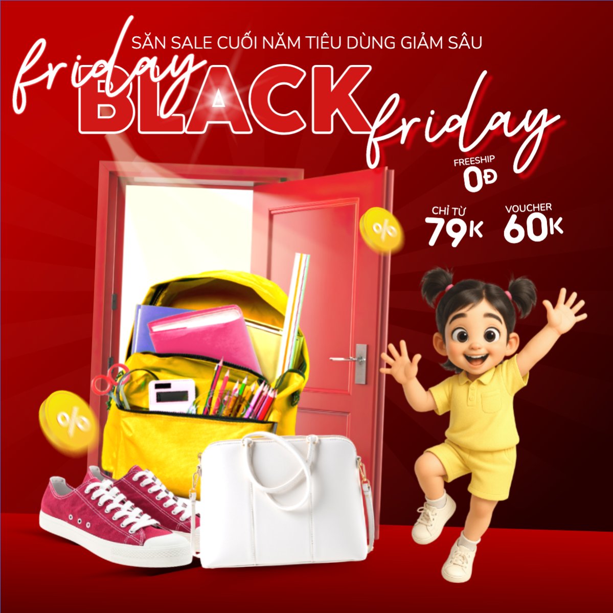 Mẫu Bài post MXH vuông Săn sale cuối năm — LayerPic