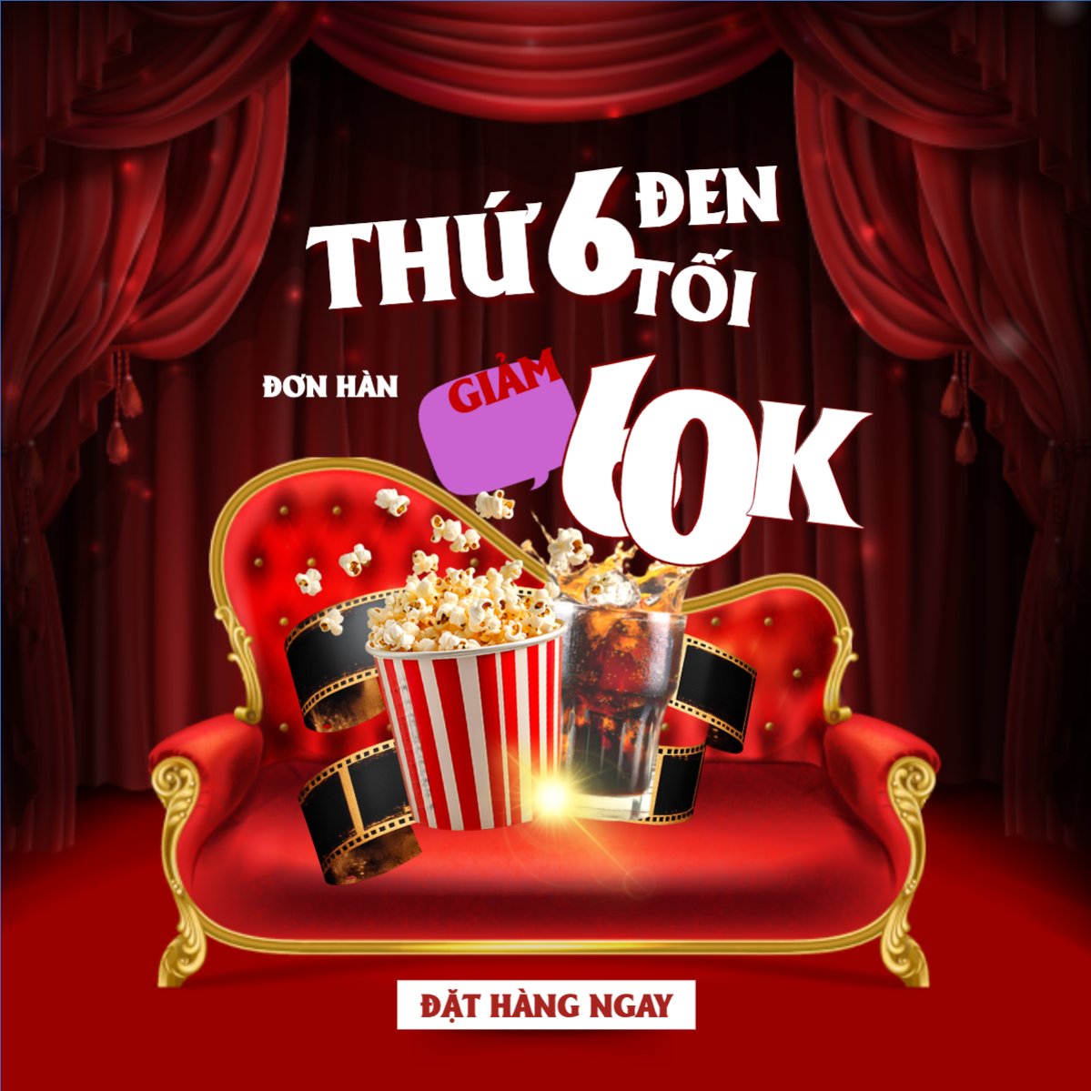 Mẫu Bài post MXH vuông Thứ 6 đen tối — LayerPic