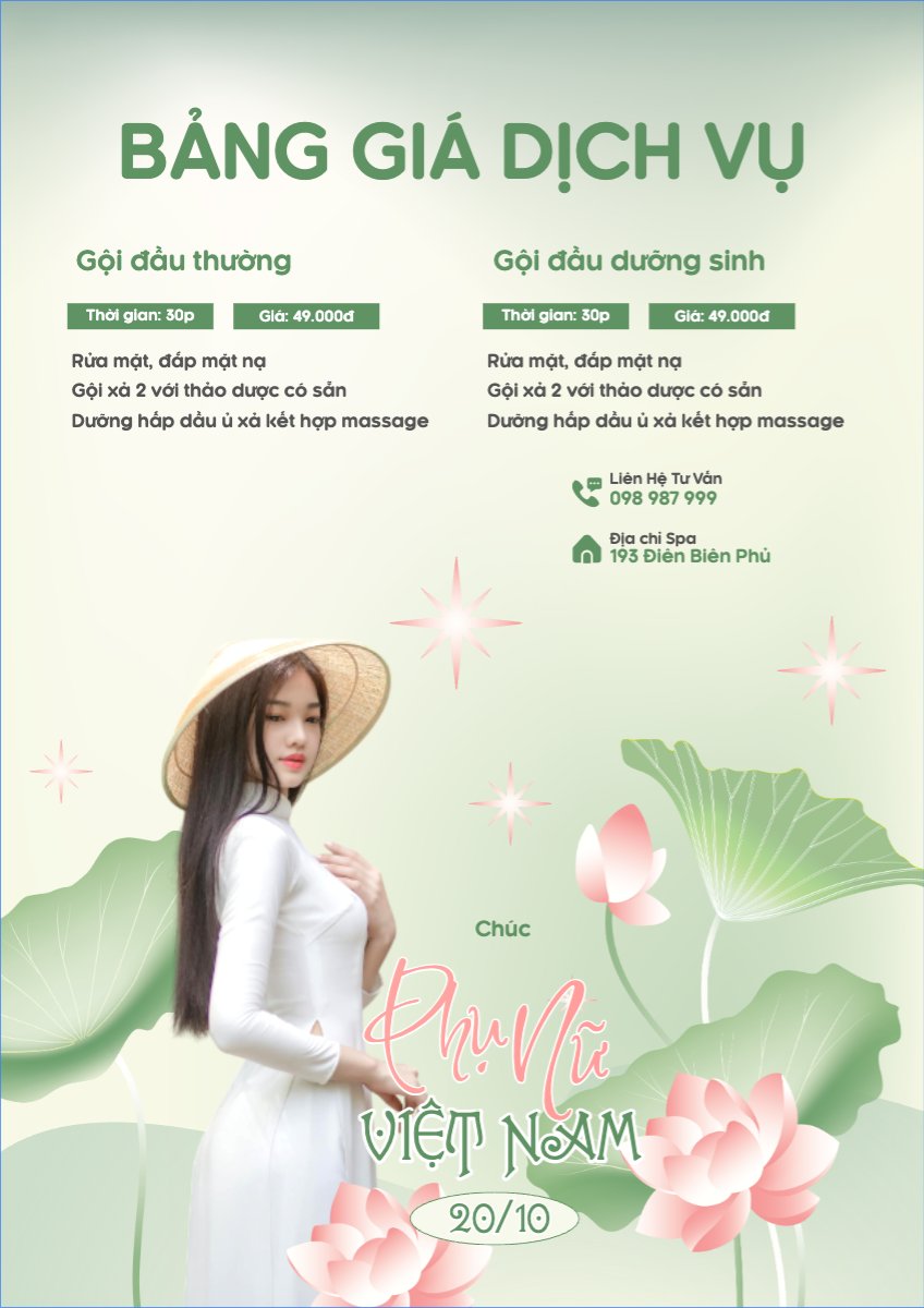 20/10, Ngày phụ nữ Việt Nam, Vietnamese Women's Day, phụ nữ, sự kiện, event, mỹ phẩm, làm đẹp, beauty, hiện đại, modern