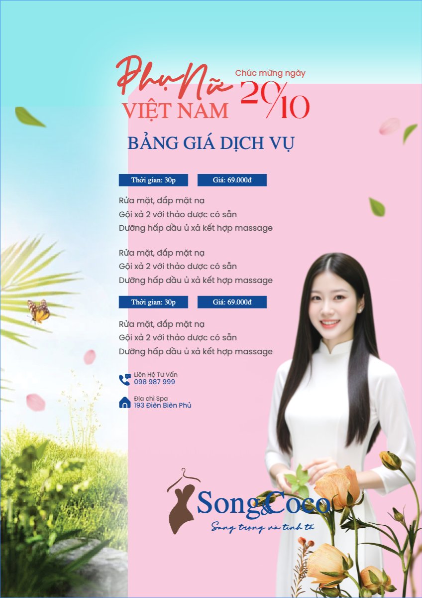 20/10, Ngày phụ nữ Việt Nam, Vietnamese Women's Day, phụ nữ, sự kiện, event, mỹ phẩm, làm đẹp, beauty, hiện đại, modern