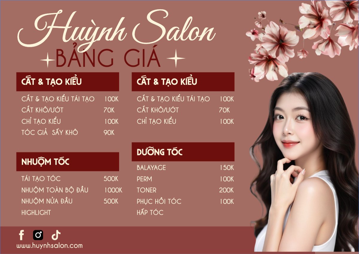 Tiệm tóc, tiệm cắt tóc, salon, nail, spa, beauty, làm đẹp, thẩm mỹ