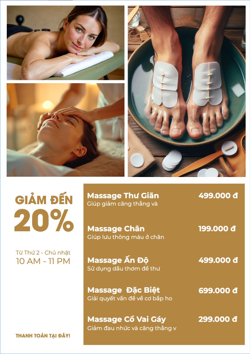 Mẫu Menu tờ rời (dọc) Tiệm tóc, tiệm cắt tóc, salon, nail, spa, beauty, làm đẹp, thẩm mỹ — LayerPic