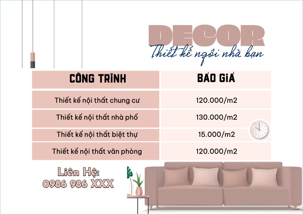 menu, bảng giá,nội thất, nhà, house,interior
