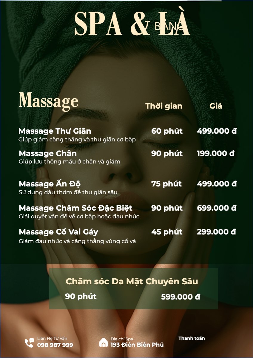 Mẫu Menu tờ rời (dọc) Tiệm tóc, tiệm cắt tóc, salon, nail, spa, beauty, làm đẹp, thẩm mỹ — LayerPic