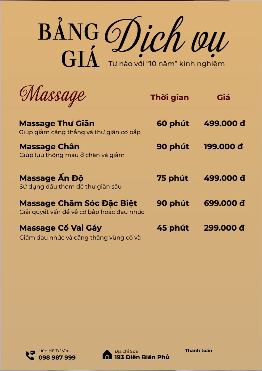 Mẫu Menu tờ rời (dọc) Tiệm tóc, tiệm cắt tóc, salon, nail, spa, beauty, làm đẹp, thẩm mỹ — LayerPic