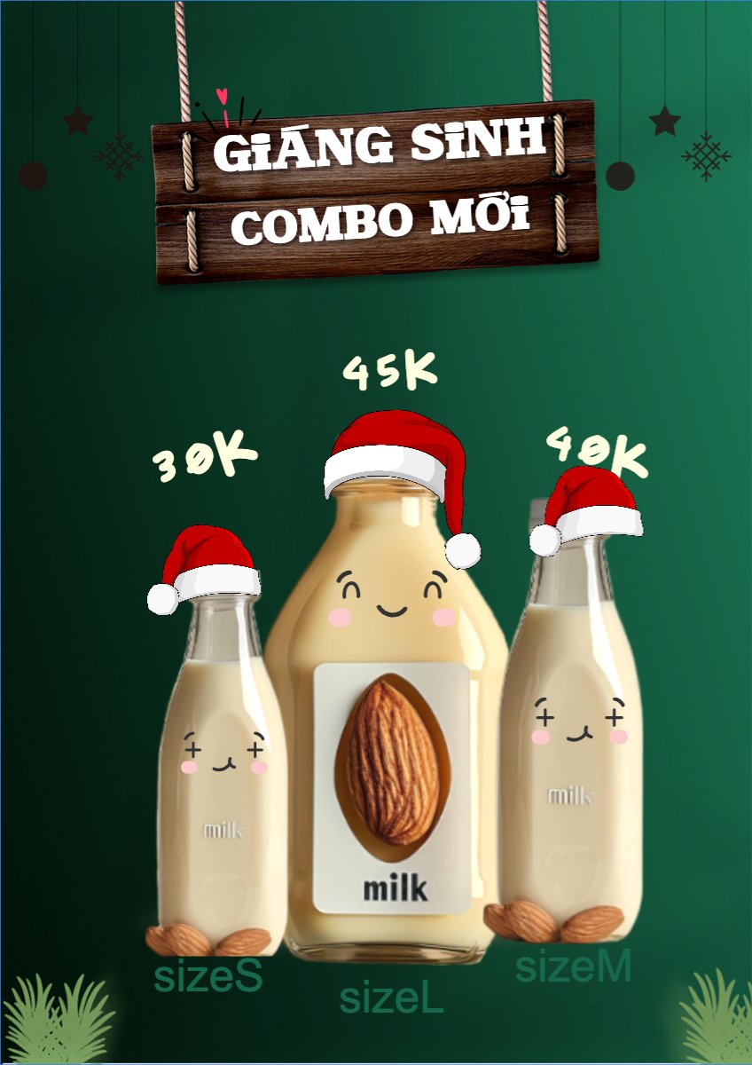 Mẫu Menu tờ rời (dọc) Giải khát đêm đông — LayerPic