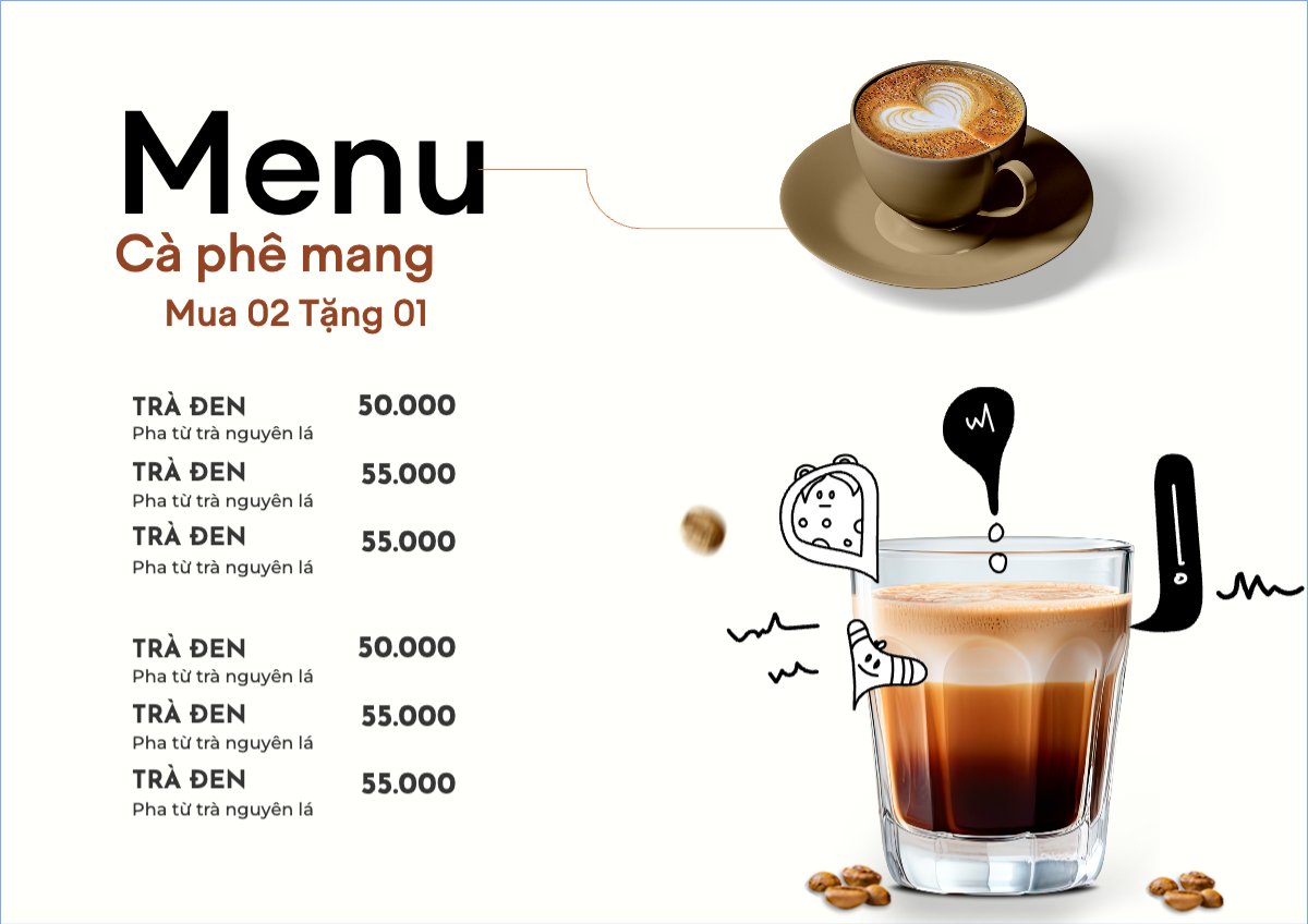 Nước uống, juice, giải khát, F&B, drink, coffee, cà phê