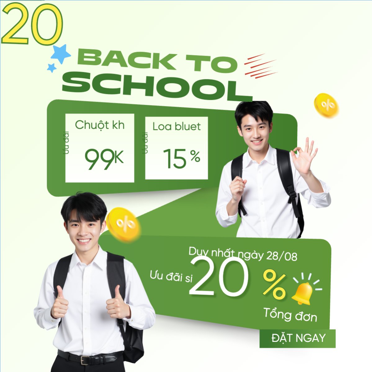 Mẫu Bài post MXH vuông Tựu trường, đến trường, nhập học, giáo dục, education, school, trường học, công nghệ, điện tử, hiện đại, modern — LayerPic