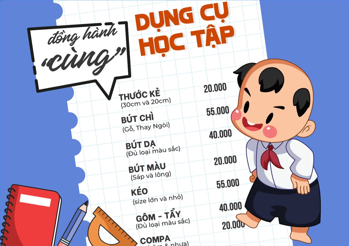 Mẫu Menu tờ rời (ngang) Giáo dục, education, school, trường học — LayerPic