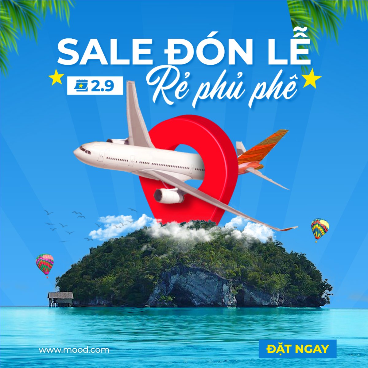 Mẫu Bài post MXH vuông 2/9, Quốc Khánh, lễ hội, Việt Nam, du lịch, travel, tourist, khám phá, hiện đại, modern — LayerPic