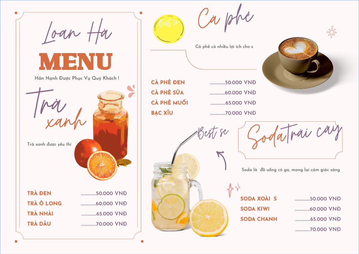Nước uống, juice, giải khát, F&B, drink, cooktail