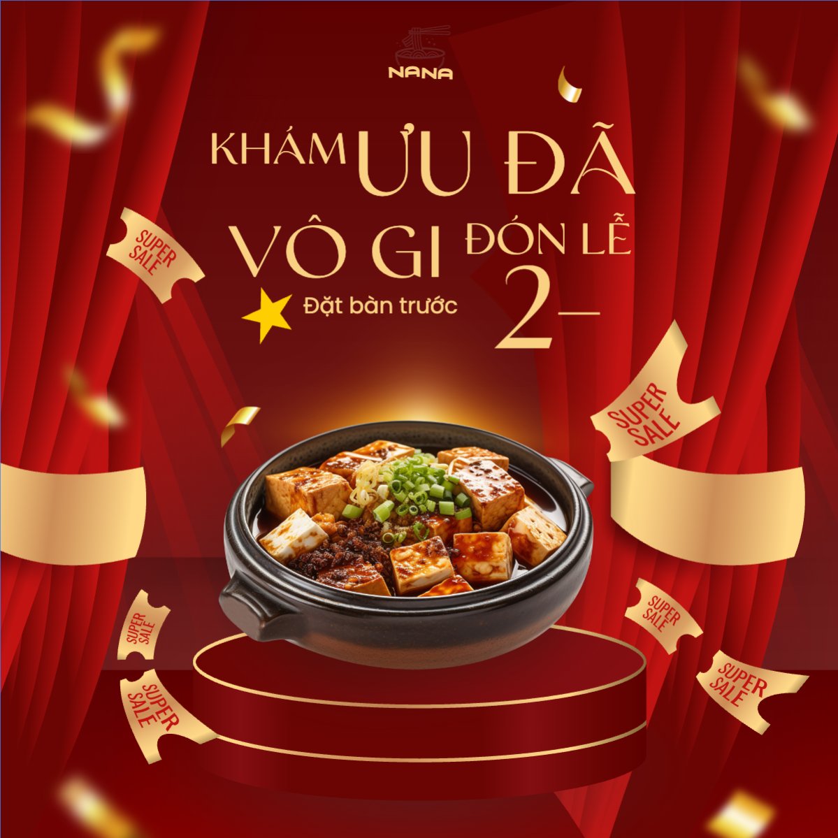 Mẫu Bài post MXH vuông 2/9, Quốc Khánh, lễ hội, Việt Nam, đồ ăn, food, thực phẩm, ẩm thực, món ăn, F&B, thức ăn, hiện đại, modern — LayerPic