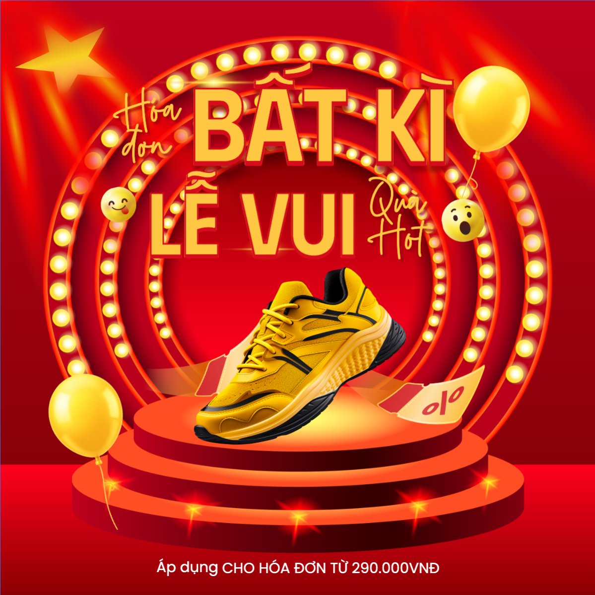 Mẫu Bài post MXH vuông 2/9, Quốc Khánh, lễ hội, Việt Nam, giày, shoes, thời trang, fashion, hiện đại, modern — LayerPic
