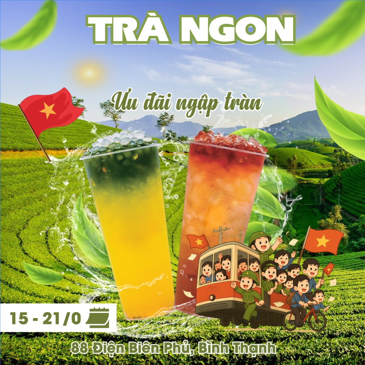 Mẫu Bài post MXH vuông 2/9, Quốc Khánh, lễ hội, Việt Nam, đồ ăn, food, thực phẩm, ẩm thực, món ăn, F&B, thức ăn, hiện đại, modern — LayerPic