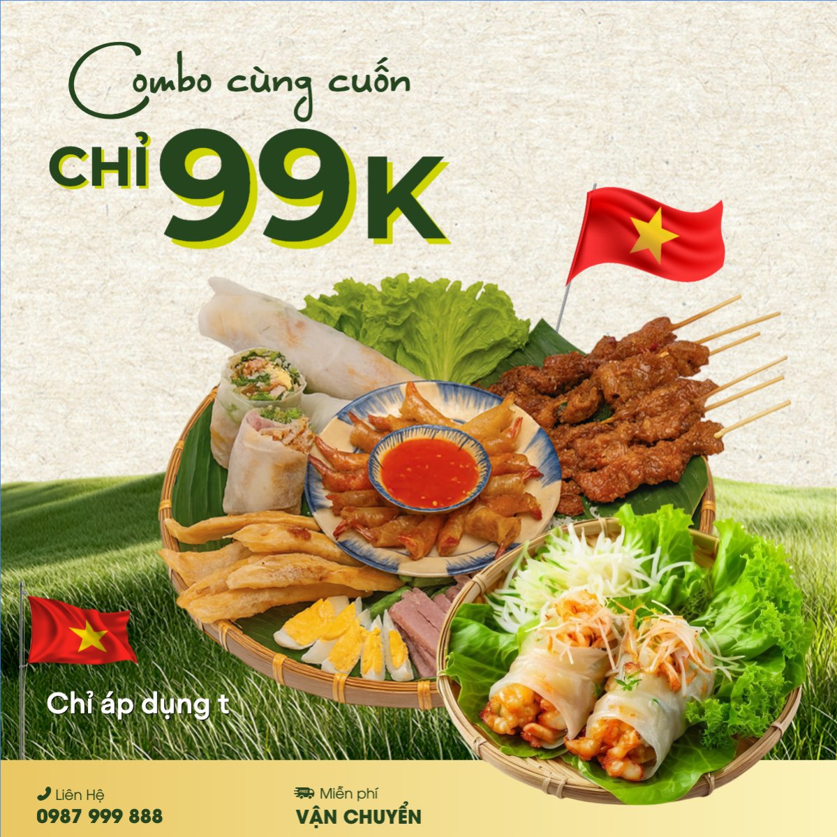 Mẫu Bài post MXH vuông 2/9, Quốc Khánh, lễ hội, Việt Nam, đồ ăn, food, thực phẩm, ẩm thực, món ăn, F&B, thức ăn, cổ điển, vintage, retro, classic — LayerPic