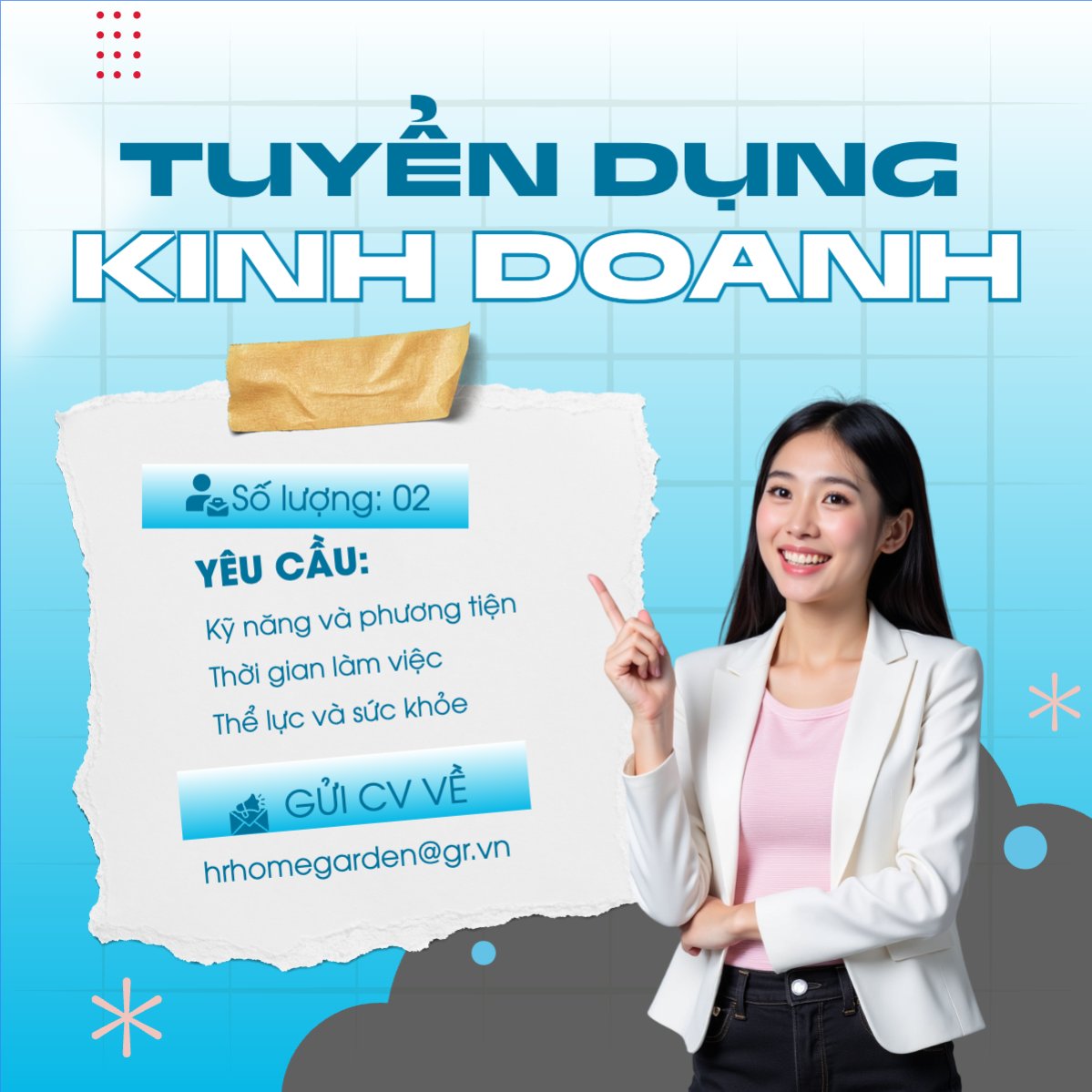 Mẫu Bài post MXH vuông Nhân viên kinh doanh, business, văn phòng, office, kinh doanh, kinh tế, hiện đại, modern — LayerPic