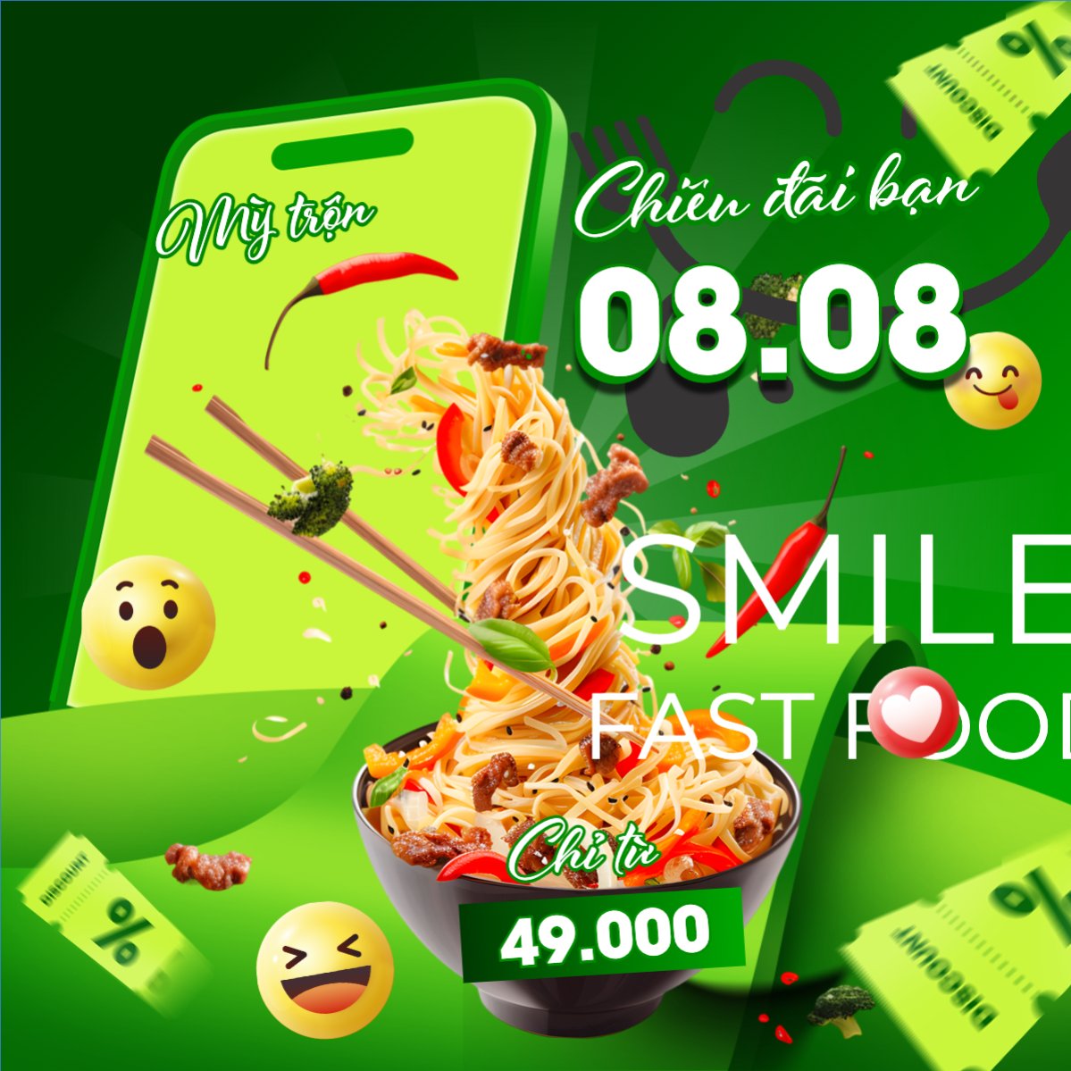 Mẫu Bài post MXH vuông Mì, noodle, mì thập cẩm, đồ ăn, food, thực phẩm, ẩm thực, món ăn, F&B, nhà hàng, thức ăn, hiện đại — LayerPic