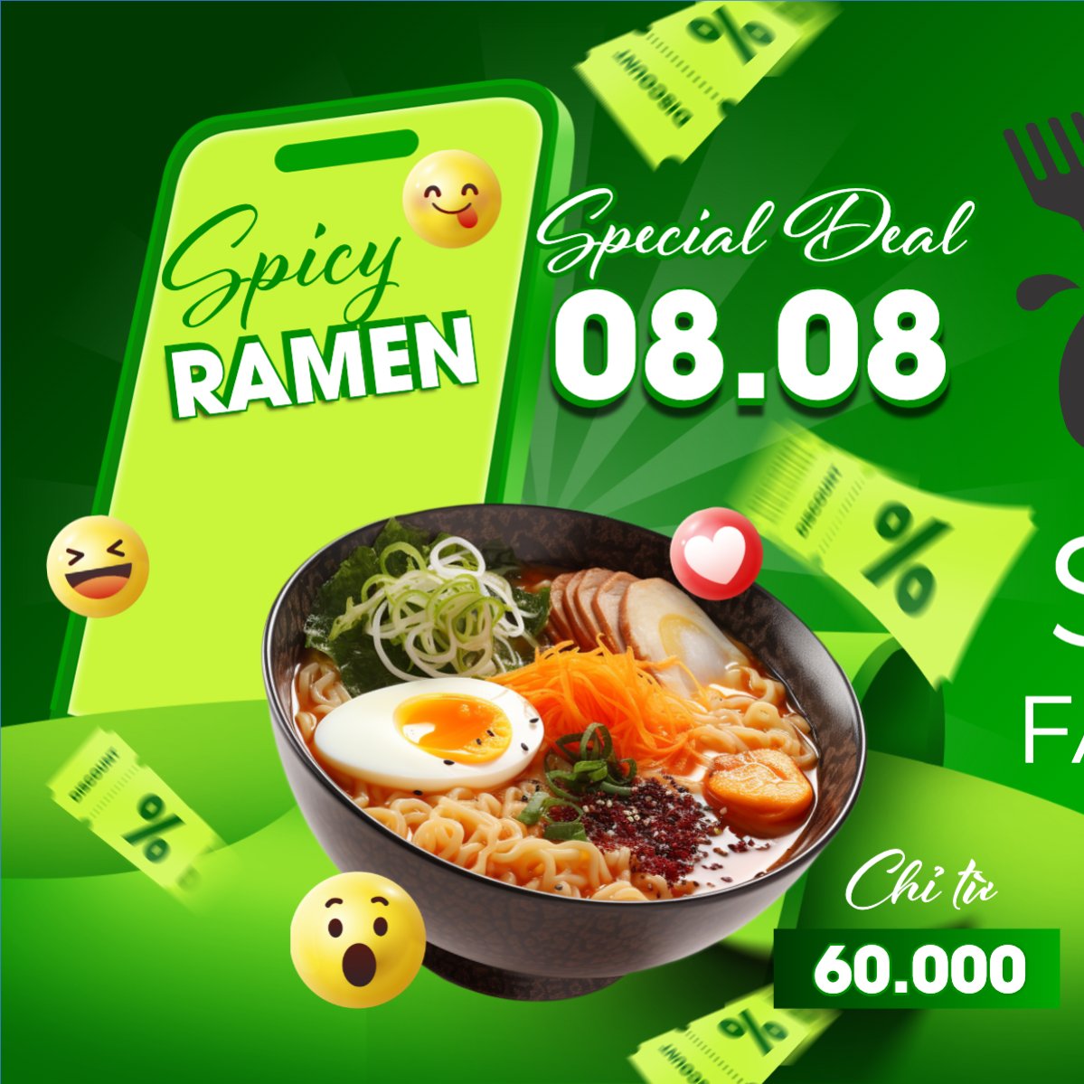 Mẫu Bài post MXH vuông Mì, noodle, mì thập cẩm, đồ ăn, food, thực phẩm, ẩm thực, món ăn, F&B, nhà hàng, thức ăn, hiện đại — LayerPic