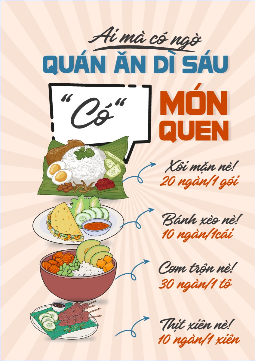 Mẫu Menu tờ rời (dọc) Đồ ăn, food, thực phẩm, ẩm thực, món ăn, F&B, nhà hàng, thức ăn — LayerPic