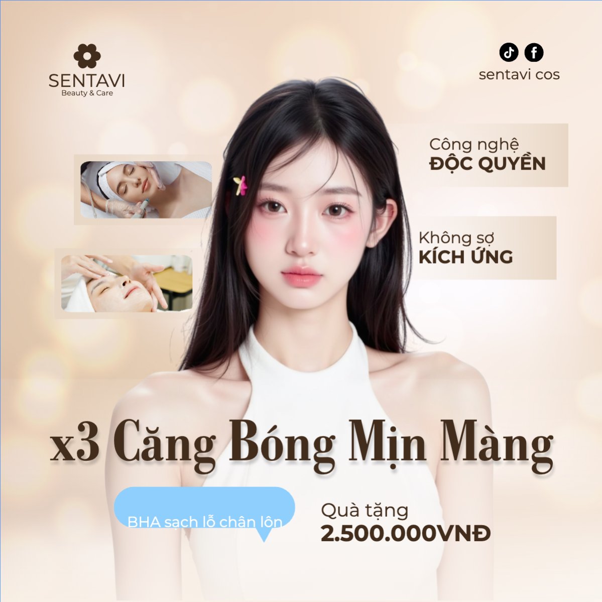 Mẫu Bài post MXH vuông Mỹ phẩm, trang điểm, make up, spa, beauty, làm đẹp, thẩm mỹ, cosmetic, hiện đại, morden — LayerPic