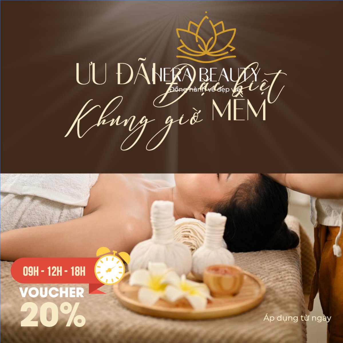 Mẫu Bài post MXH vuông Gội đầu dưỡng sinh, massage, spa, beauty, làm đẹp, thẩm mỹ, cosmetics, hiện đại, morden — LayerPic